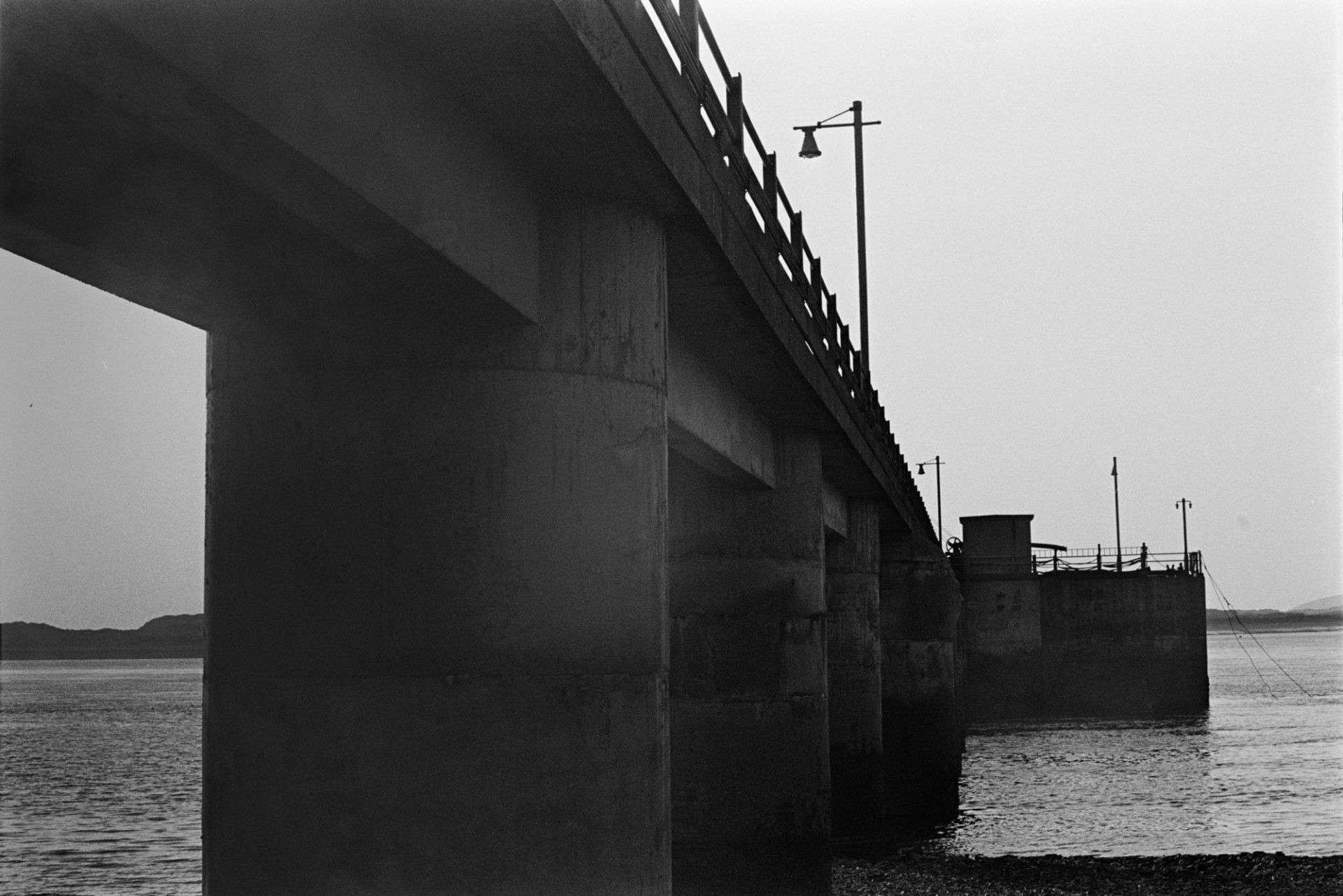 A pier or a concrete bridge.