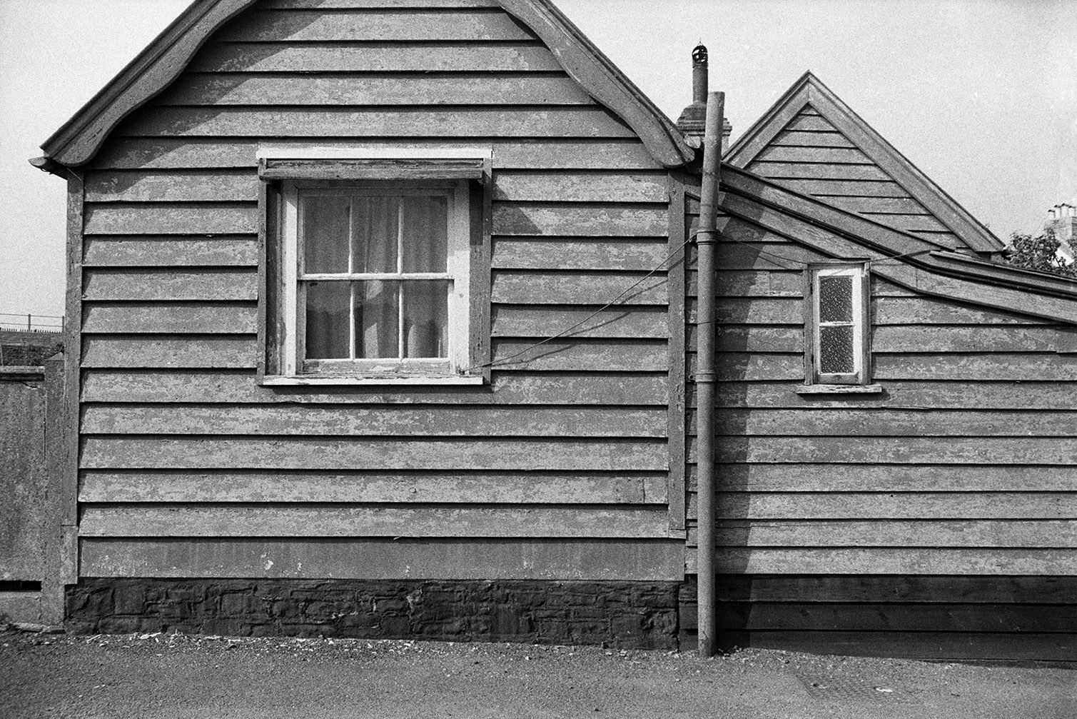 A timber clad building at Barnstaple Railway Junction.