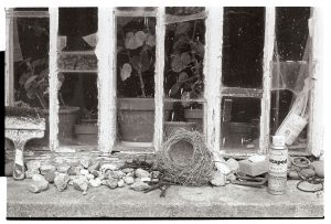 Farmhouse window ledge by James Ravilious