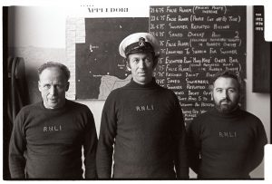 Lifeboat crew by James Ravilious