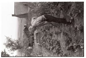 Ben Stanbury hoeing cabbages by James Ravilious
