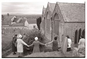 Girdling the church by James Ravilious