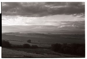 View across moor to Dartmoor