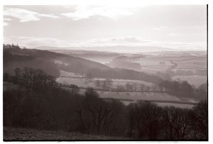 The valley of the River Torridge looking south-west towards Dartmoor