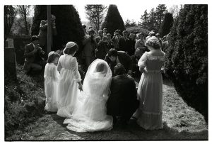 Wedding of Janet Gooch and Keith Sullivan: photographing the bridal group by James Ravilious
