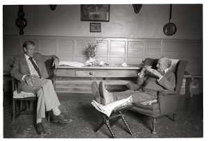 Dr Richard Westcott talking to a patient by James Ravilious
