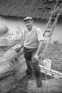 Wilf Butt thatching by James Ravilious