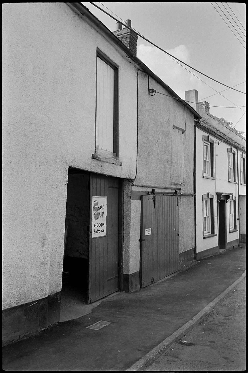 The Goods Entrance of The Corner Shop, Leigh Road, Chulmleigh.