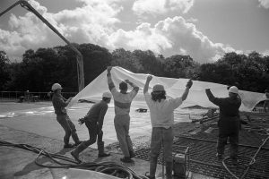 Building the new link road by James Ravilious